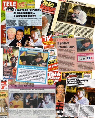 Journaux TV divers de Jean-Charles Dupet Hypnotiseur