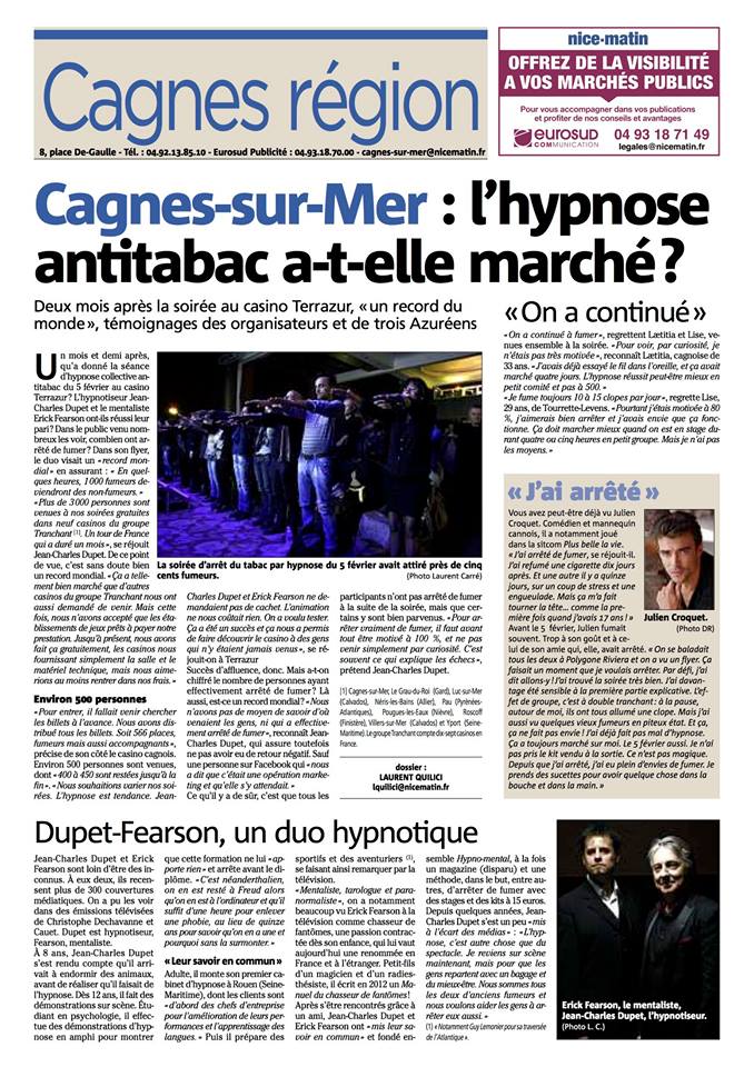 L'hypnose antitabac a-t-elle marché ?